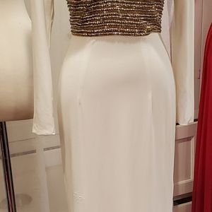Sherri Hill Gown Formal Beaded White